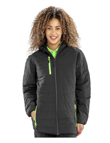 RES-R240X-Recycled Black Compass Padded Winter Jacket 2